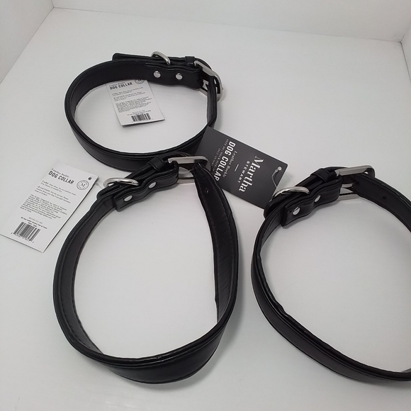 Martha Stewart Black Buckle Large Dog Collar NWT - Picture 4 of 11